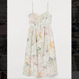 H&M linen floral dress